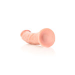 REALROCK Realistic Regular Curved Dildo with Suction Cup - 23 cm - Flesh 23 cm (9'') Dong - Image 6