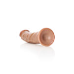 REALROCK Realistic Regular Curved Dildo with Suction Cup - 23 cm - Tan 23 cm (9'') Dong - Image 6