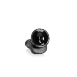 REALROCK Realistic Regular Curved Dong with Balls - 15.5 cm - Black 15.5 cm (6'') Dong - Image 6