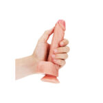 REALROCK Straight Realistic Dildo with Balls - 18 cm - Flesh 18 cm (7'') Dong - Image 2