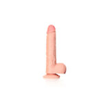 REALROCK Straight Realistic Dildo with Balls - 18 cm - Flesh 18 cm (7'') Dong - Image 3