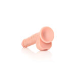 REALROCK Straight Realistic Dildo with Balls - 18 cm - Flesh 18 cm (7'') Dong - Image 6
