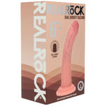 REALROCK Dual Density Silicone 6'' Curved Dildo - Flesh - Flesh 17 cm Dildo - Image 6
