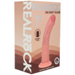 REALROCK Dual Density Silicone 7'' Curved Dildo - Flesh - Flesh 18.5 cm Dildo - Image 6