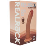 REALROCK Dual Density Silicone 8'' Curved Dildo - Tan - Tan 20.5 cm Dildo - Image 6