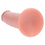 REALROCK Dual Density 8'' Sliding Skin Silicone Dildo - Flesh - Flesh 20.5 cm Sliding Skin Dildo - Image 7