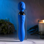 Selopa BLUE BELLE - Blue USB Rechargeable 20 cm Massage Wand - Image 2