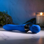 Selopa BLUE BELLE - Blue USB Rechargeable 20 cm Massage Wand - Image 3