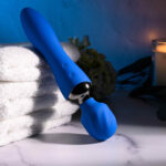 Selopa BLUE BELLE - Blue USB Rechargeable 20 cm Massage Wand - Image 6